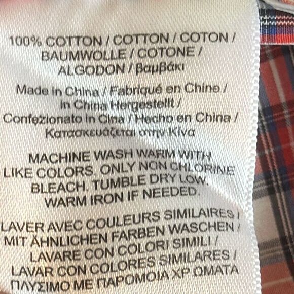 Brooks Brothers Red Fleece Red White Checked Long Sleeve Dress Shirt Mens XXL - Picture 7 of 8